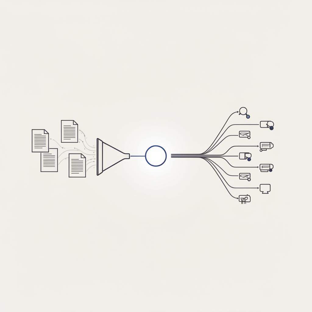 Pipeline from context graph to MCP to AI agent to output