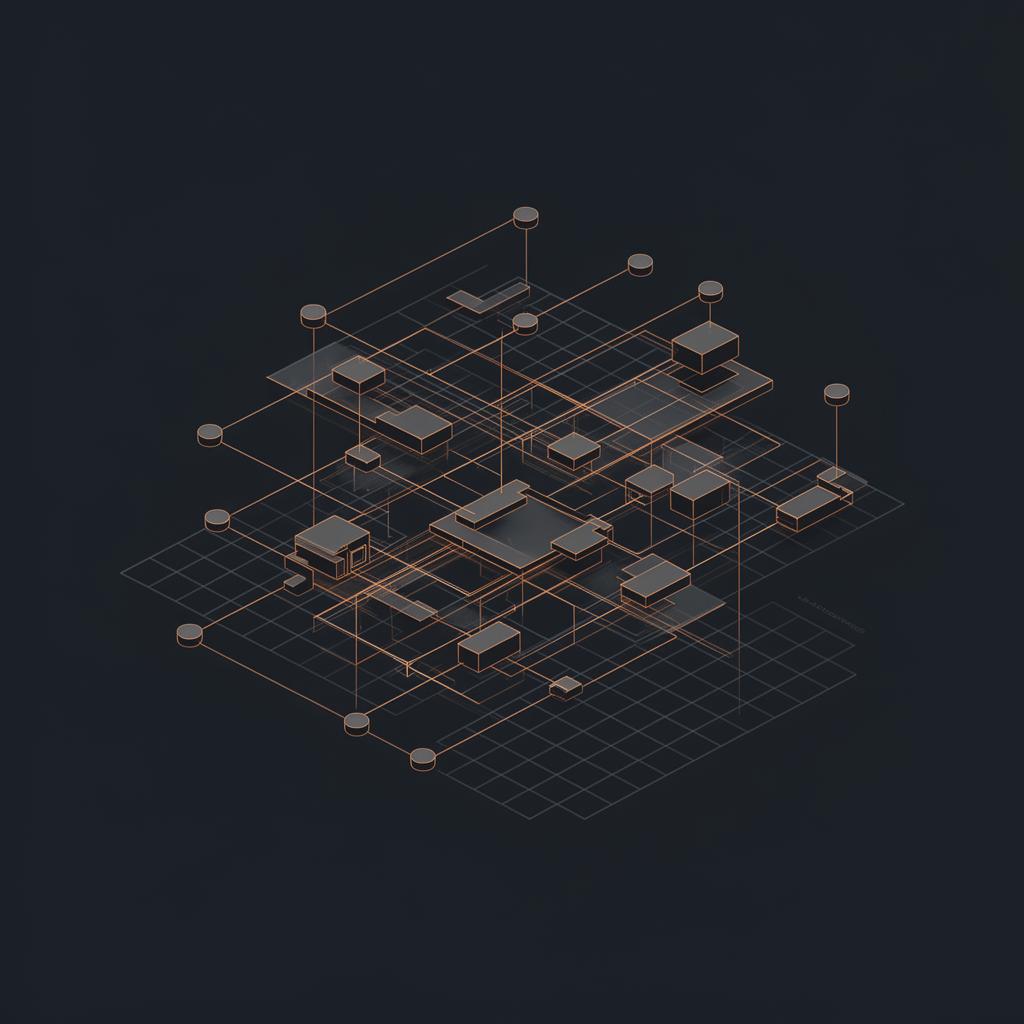 Abstract intersection of systems, workflows, and AI